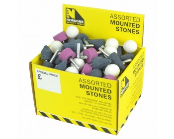 Box of Assorted Mounted Grinding Stones (Medium Box)